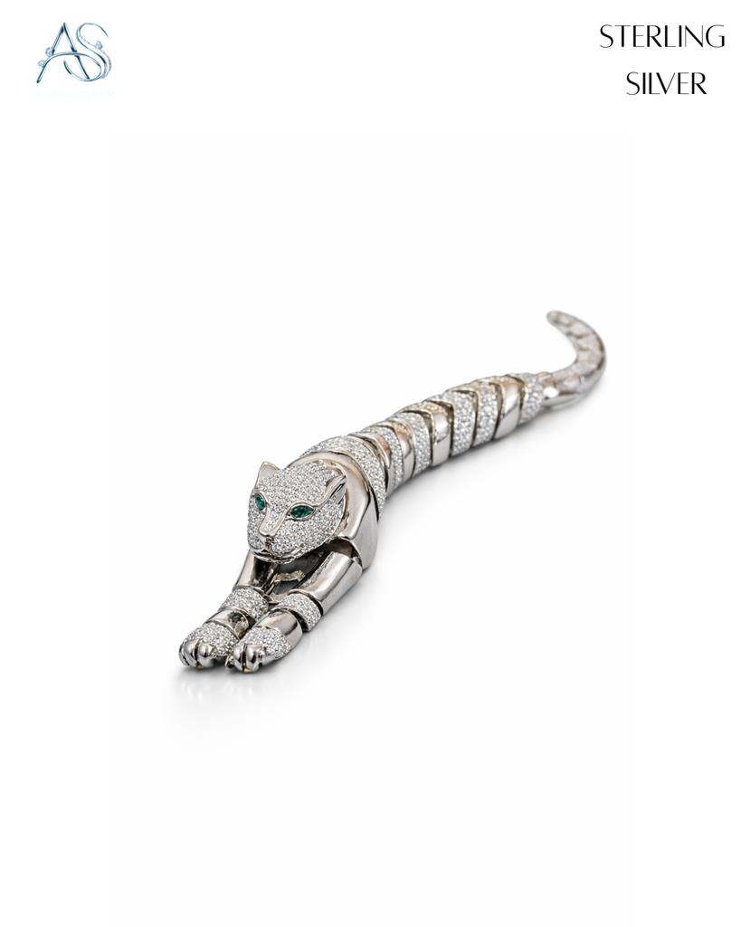Emerald-Eye Jaguar Link Bracelet