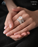 Silver Celestial Ladies Ring