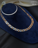 The Silver Frost Cuban Link Gent's Chain