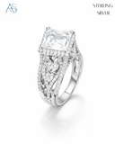 Royal Square Sparkle Ring