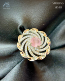 Silver Petal Ring