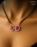 Aura Twin Silver Mangalsutra