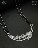 Floral Arc of Forever Silver Mangalsutra
