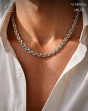 The Silver Rope Gent's Chain