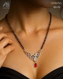 NoorVine Silver Mangalsutra