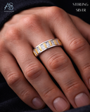 Modern Geometric Crystal Band