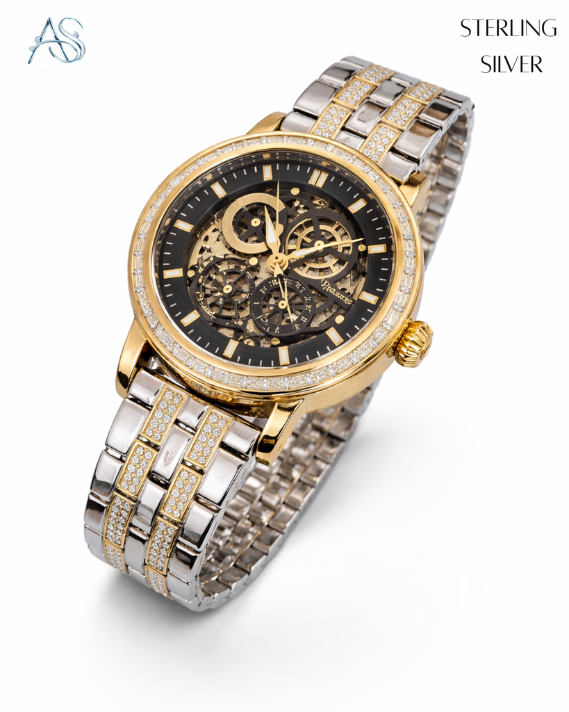 Silver Royal Skeleton Men's Watch