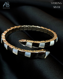 Sterling Silver Block Ladies Bracelet