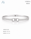 The Glimmer Bar Sterling Silver Ladies Bracelet