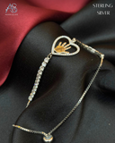 The Heart & Hand Charm Ladies Bracelet
