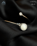 Elegant Sterling Silver Stone Ladies Bracelet