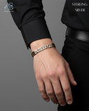 Silver Urban Link Dual-Tone Bracelet