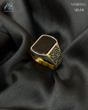 Midnight Matrix Silver Ring
