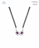 Aura Twin Silver Mangalsutra