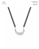 Floral Arc of Forever Silver Mangalsutra