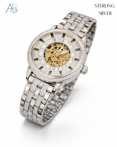 Grand Aura Silver Prestige Men's Watch