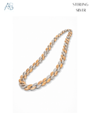 The Silver Frost Cuban Link Gent's Chain