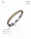 The Sterling Silver Parallel Gent's Kada