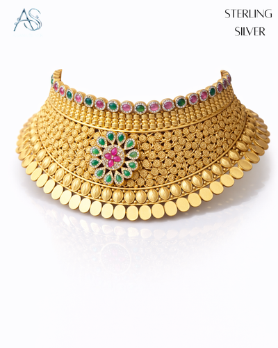 Imperial Gilded Floral Chouker Set