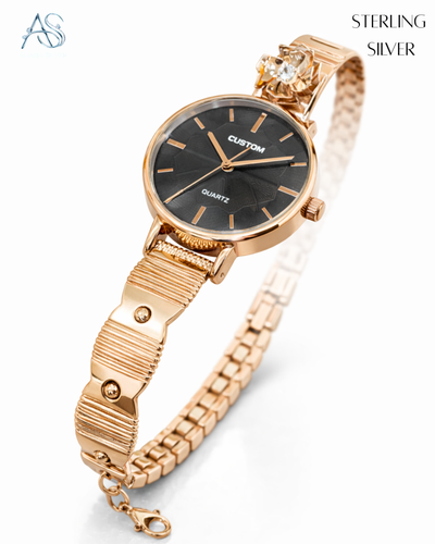 Black Orchid Sterling Ladies Watch