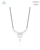 Celestia Drop Silver Mangalsutra