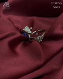 Silver Butterfly & Royal Crown Toe Rings