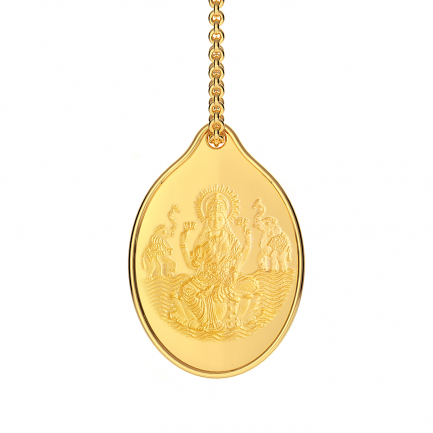 "Gajalakshmi" Oval Pendant